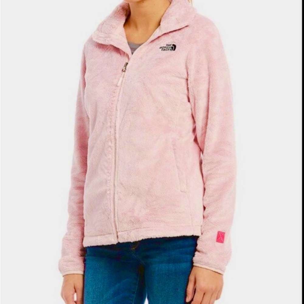 The North Face Women's Purdy Pink Jacket, Breast Cancer ribbon, M